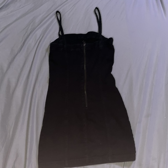 Black Denim Mini Dress - Picture 2 of 2